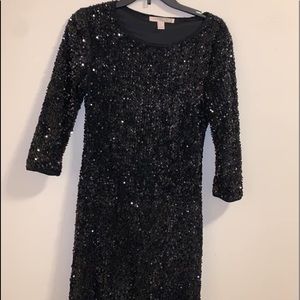 Black Sequin Dress